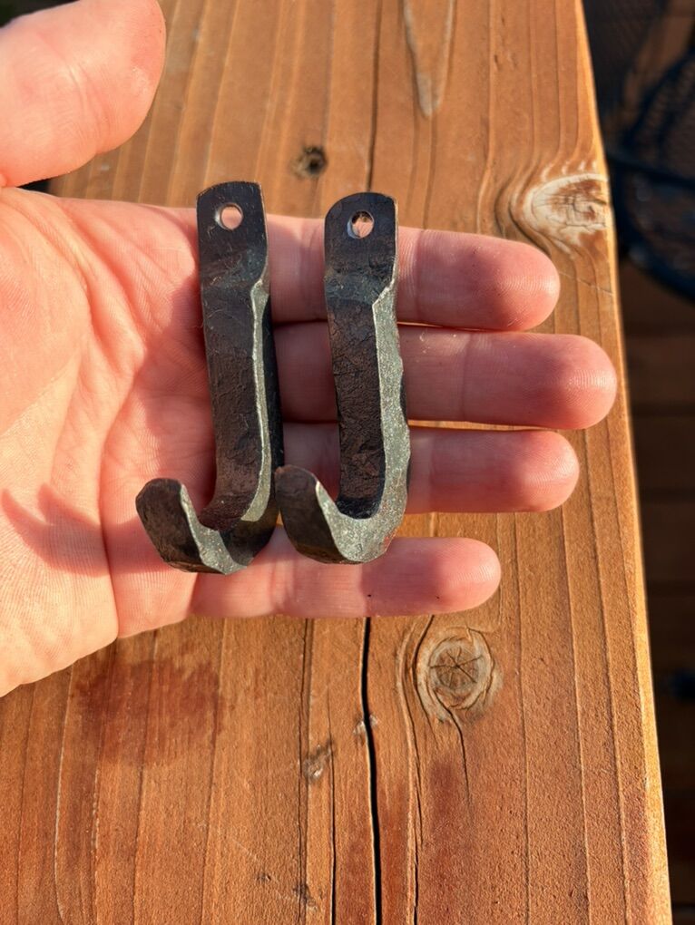rustic Wall Hooks Hand Forged