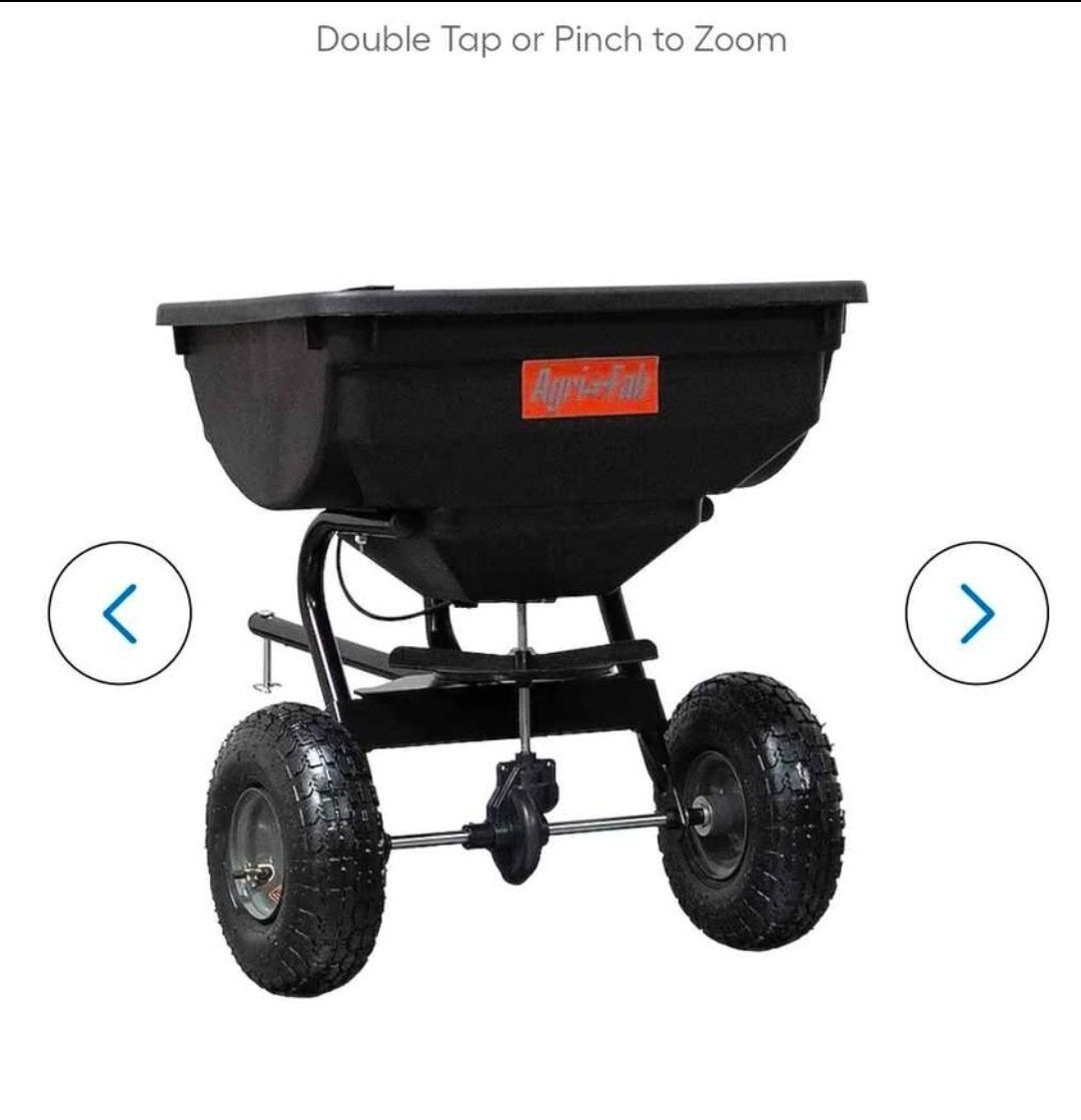 Agri-Fab 85 lb Tow Behind Broadcast Spreader – New  #281