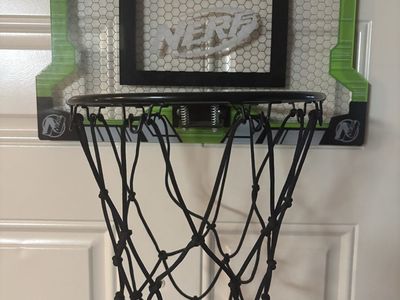 NERF Pro Hoop Over-The-Door Mini Basketball Set with Ball 18in x 12in