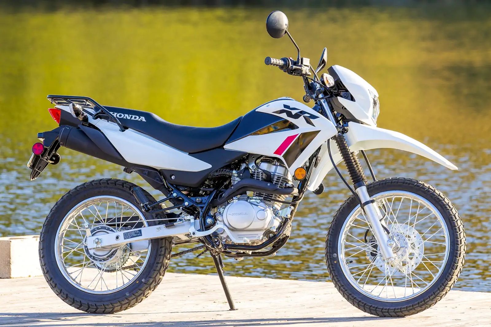 Honda XR150L Dual Sport Motorcycle - White/Black