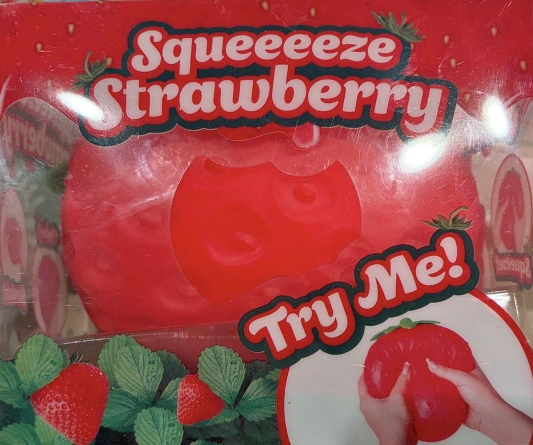 Large strawberry and carrot squishy