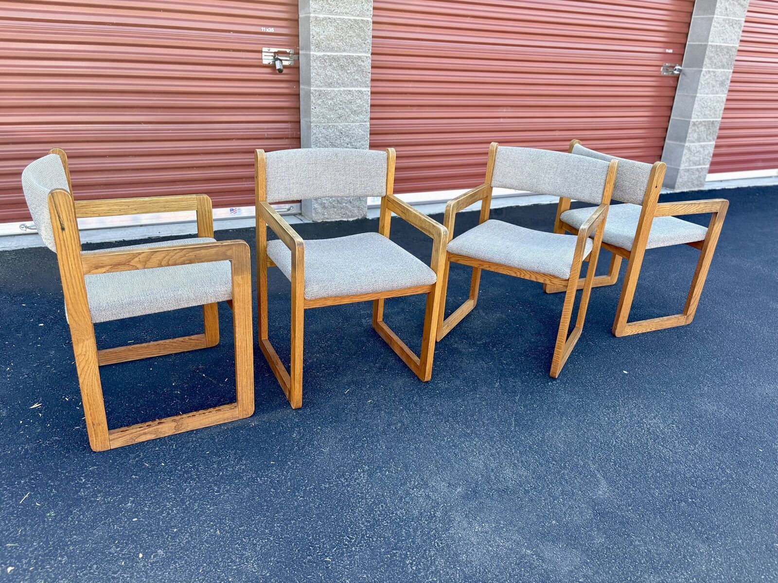 Beautiful Vintage Mid Century Modern arm chairs dining chairs, office chairs, accent chairs, USA made sled base 10 avail MCM