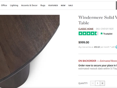 Windermere Solid Wood Round Brown Coffee Table