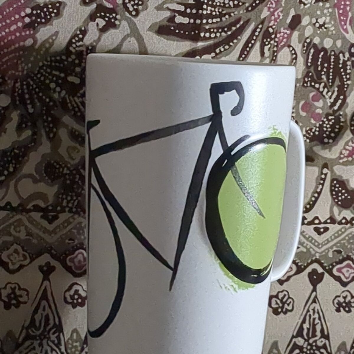 Starbucks green bicycle mug