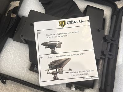 Glide Gear Teleprompter with Carry Case - Ideal for Video Production & Presentations