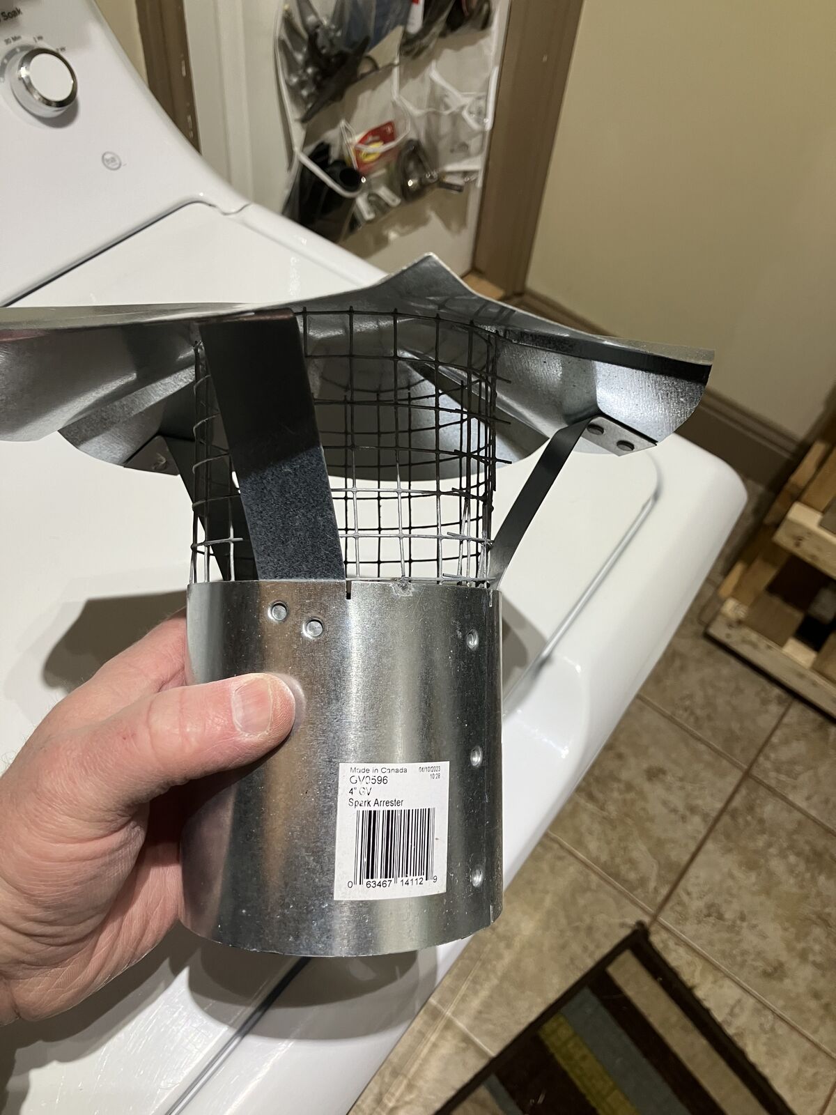 4” Spark arrestor cap for wood stove