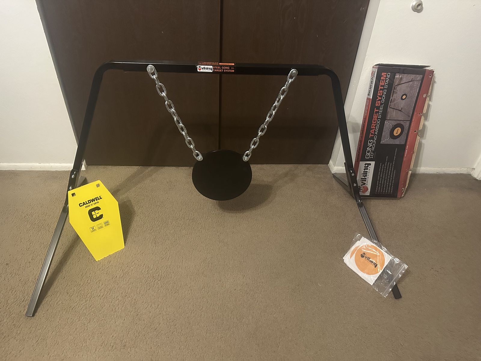 Gong Target System With Gong And AR500 Coffin