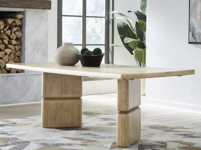 Nia Rectangular Acacia Wood Dining Table