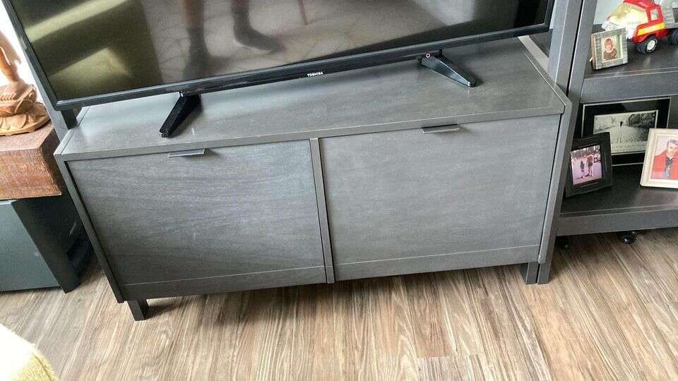 Crate and Barrel Floating Entertainment 3 Piece Shelving