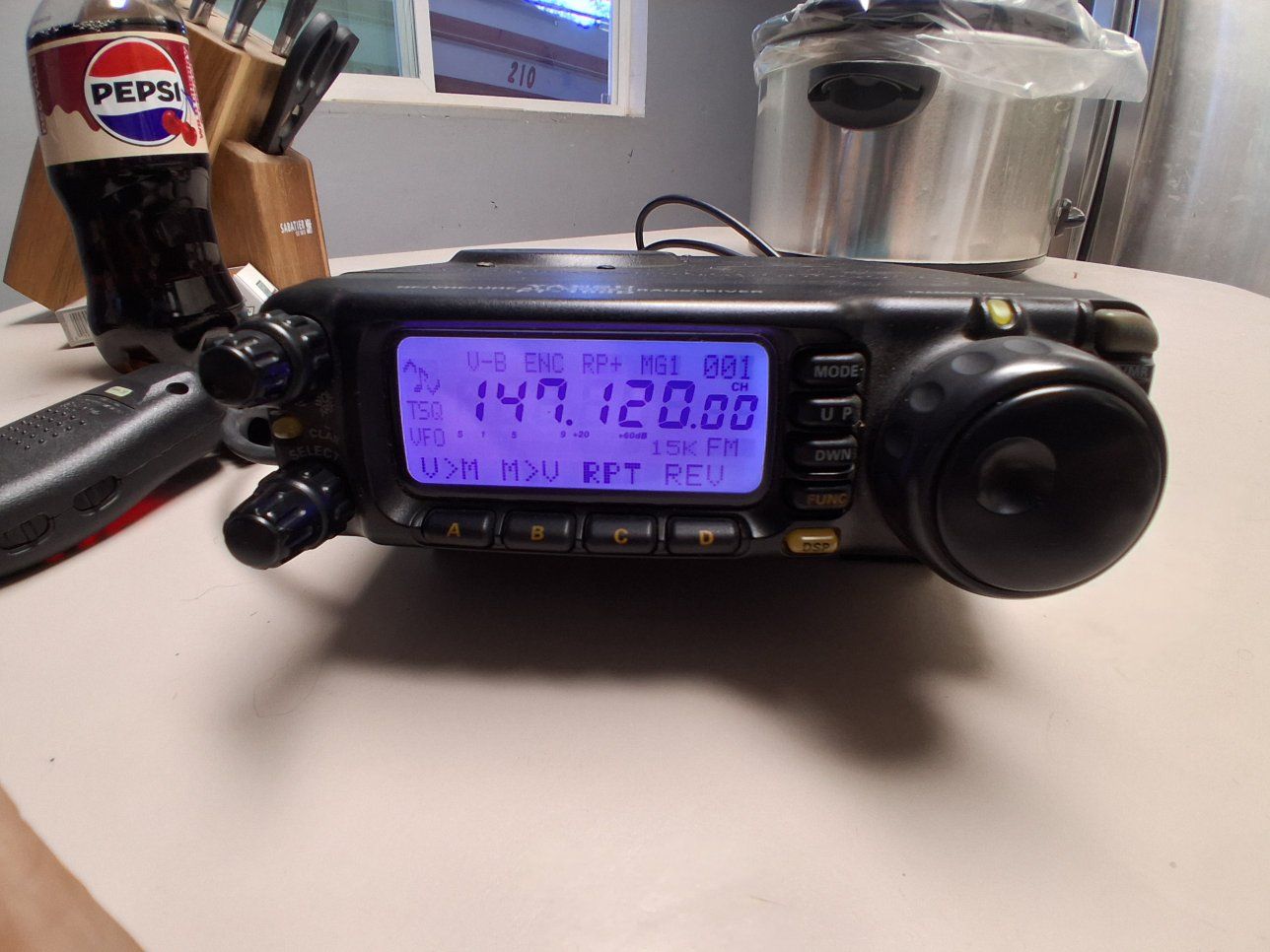 Yaesu FT-100D HF/VHF/UHF All Mode Transceiver Ham Radio with Mic
