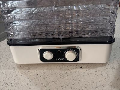 AICOK Food Dehydrator GGJ-320A with Adjustable Temperature Control and 5 Trays