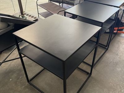 Black Metal End Tables