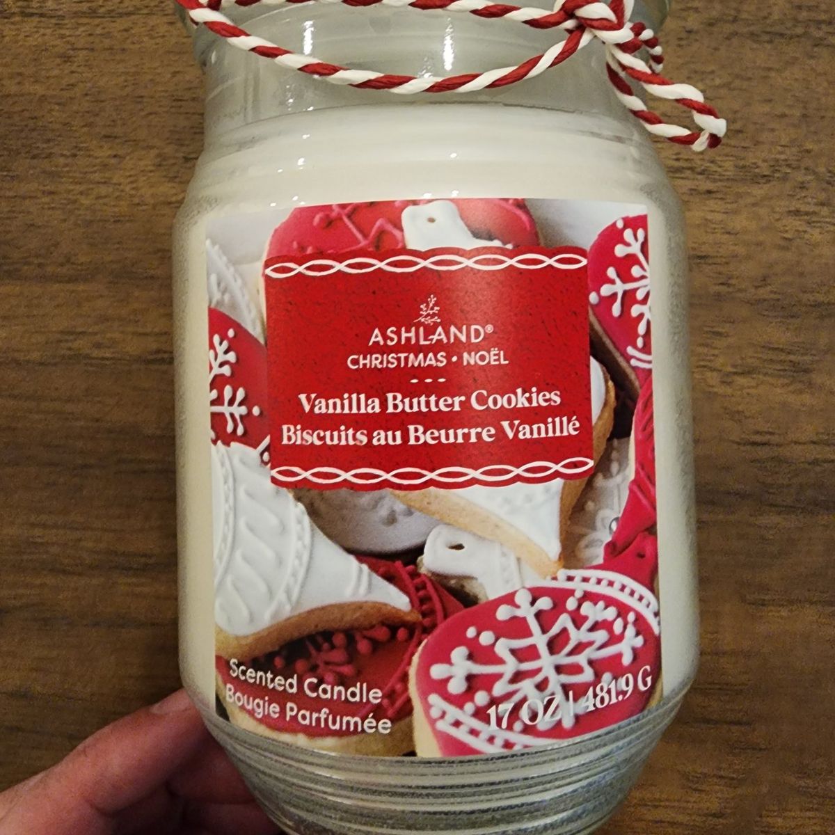 Christmas scented vanilla butter cookie candle