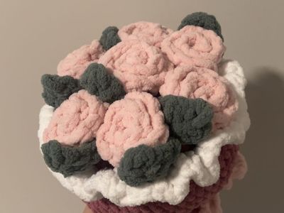 Crochet Chunky Flower Bouquet