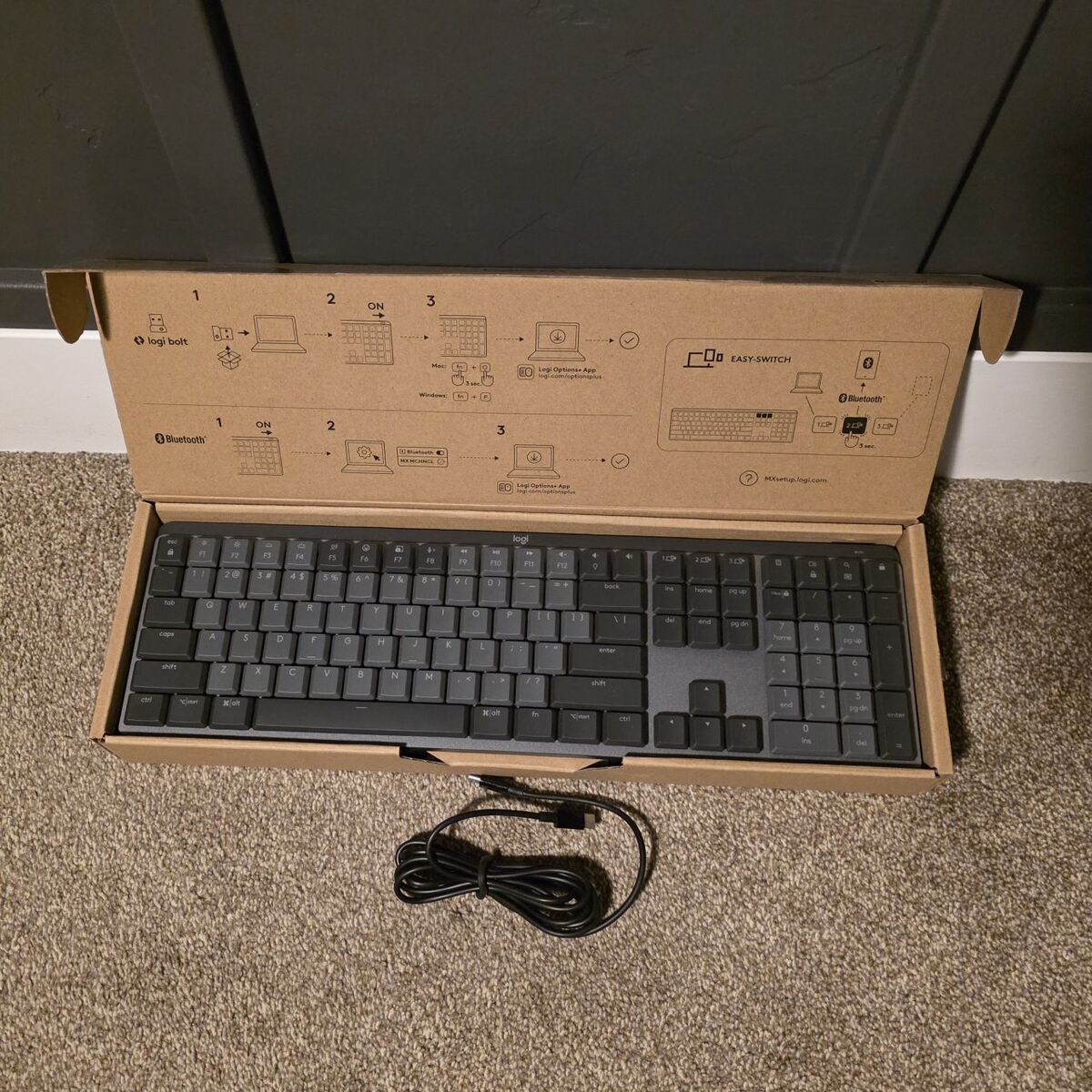 Logitech MX Mechanical, Graphite, Linear Switches