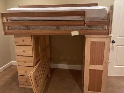 Bunk bed set with drawers