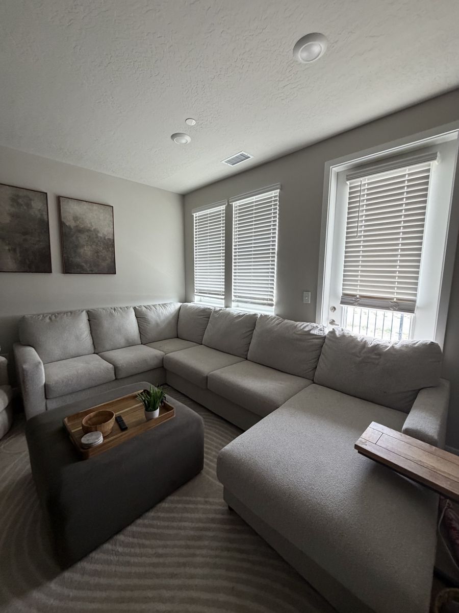 Ashley Modmax 6-Piece Modular Sectional with Chaise, Light Grey