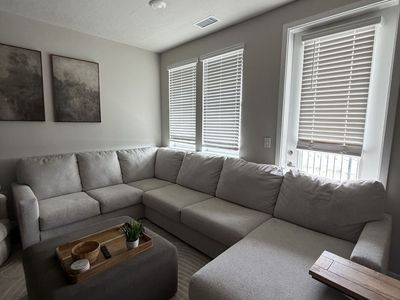 Ashley Modmax 6-Piece Modular Sectional with Chaise, Light Grey