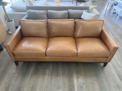 Leather couch from downeast