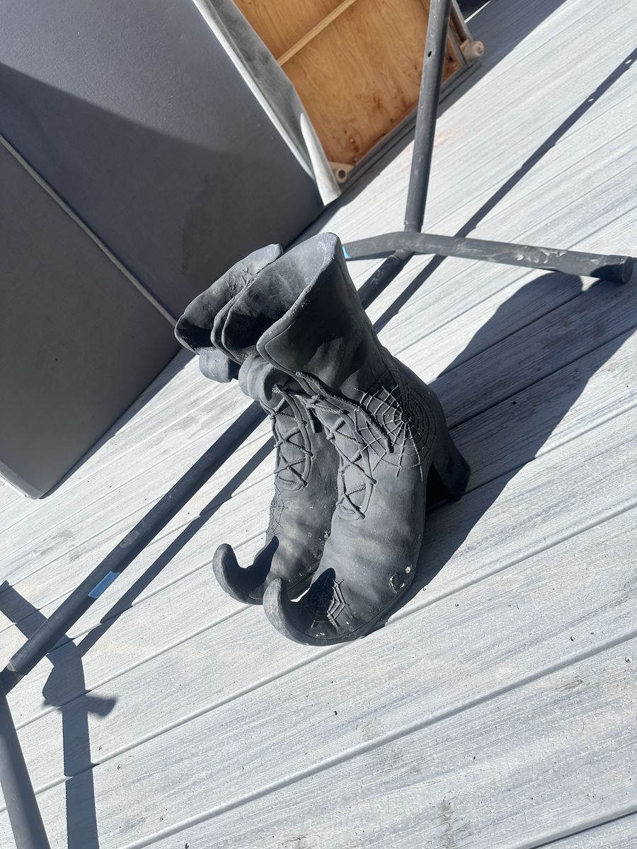 Witch Boot Vase