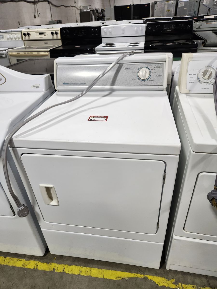 Amana Commercial Quality Electric Dryer, White, UsedGood,