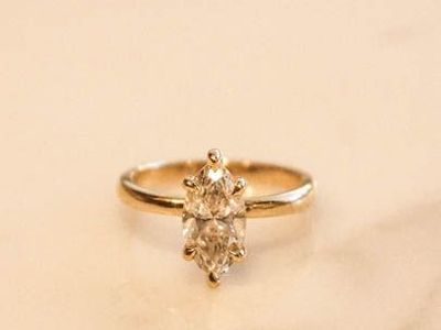 Gorgeous Marquise Cut wedding ring