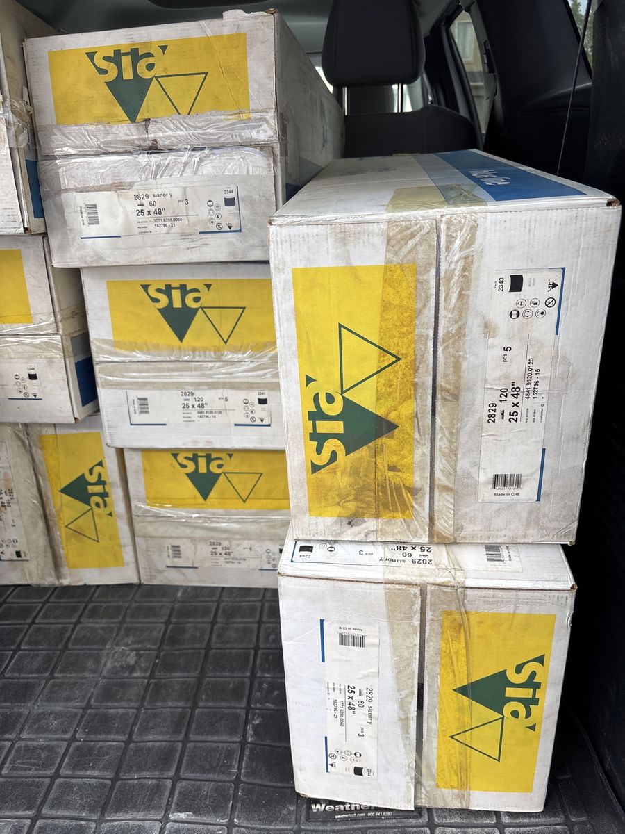 25" X 48" Industrial Sanding Belts