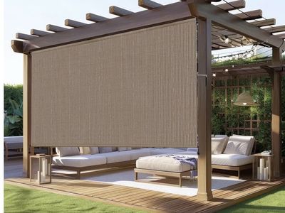 Outdoor roller shades, cordless x2