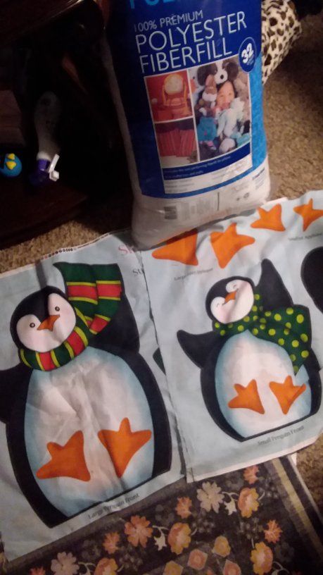 2 PENGUINS TO SEW PLUS 32 OUNCES OF STUFFING