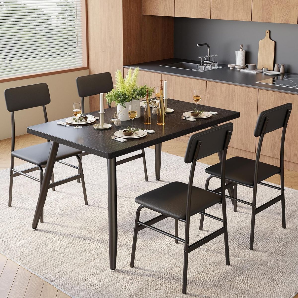 5-Piece Dining Table Set for 4