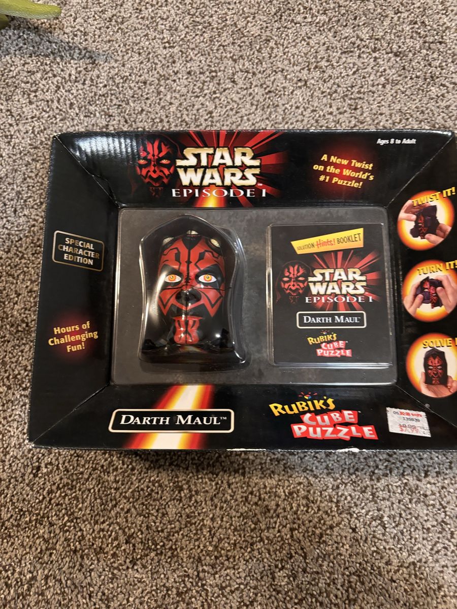 Star Wars Episode I Darth Maul Rubik's Cube Puzzle by Hasbro Special Character Edition - New