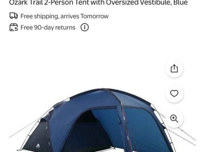 Ozark Trail 2-Person Tent with Oversized Vestibule
