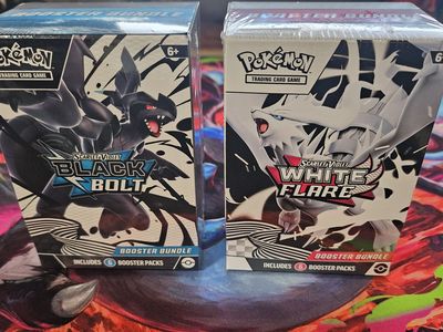 Pokemon Black Bolt and White Flare booster bundle