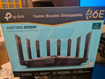 TP-Link AXE7800 WiFi 6E Tri-Band Wireless Router – Like New