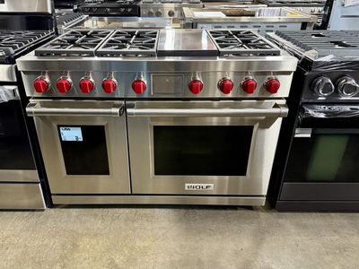 WOLF 48 INCH PRO STYLE RANGE WITH WARRANTY