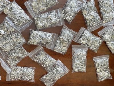 NEW! 50+ Assorted Silver Charms - 2/$15 You get to pick which bags - See Photos For Details