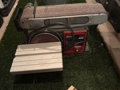 SKIL 3375 2-in-1 Benchtop Belt & Disc Sander - Combination Power Tool