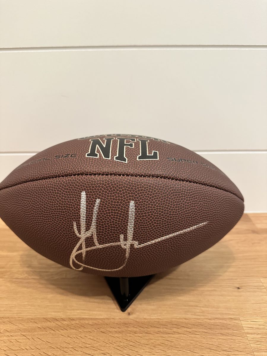 Jack Sawyer Signed NFL Football — Beckett Witness Certified