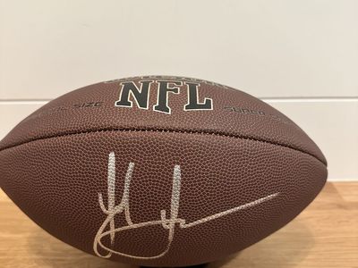 Jack Sawyer Signed NFL Football — Beckett Witness Certified
