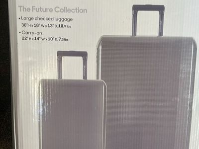 iFLY Smart Stay Healthy Antibacterial 2-Piece Luggage Set - Carry-on & Large Checked Suitcases