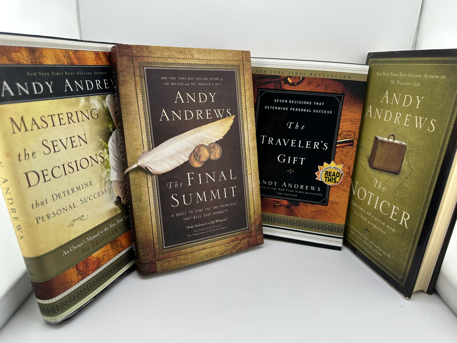 Andy Andrews Book Lot 4 HB The Noticer Traveler’s Gift Final Summit