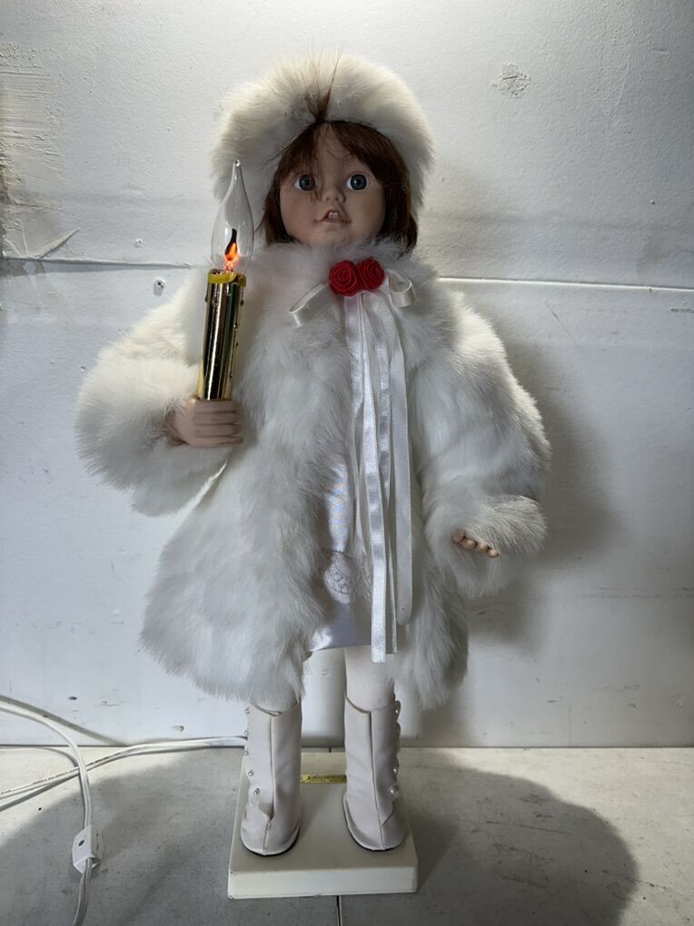 Telco Eskimo Child Animated Christmas Doll