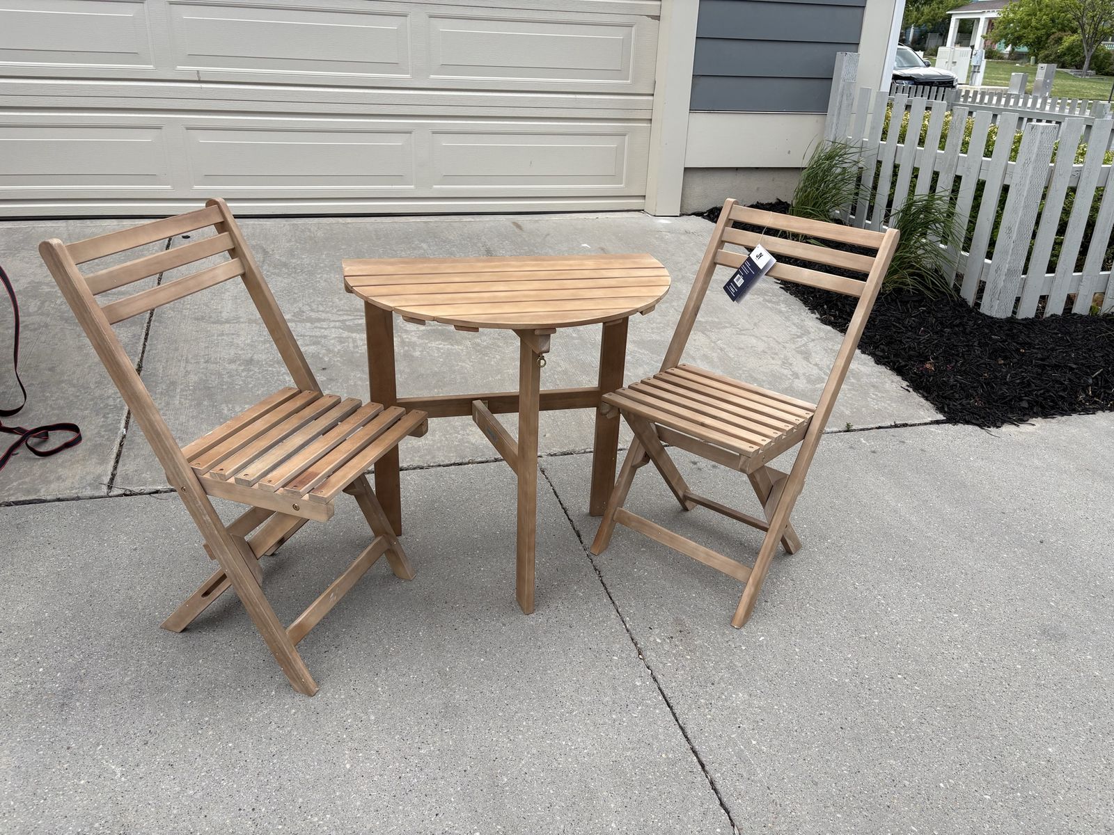 Acacia Wood Bistro Set