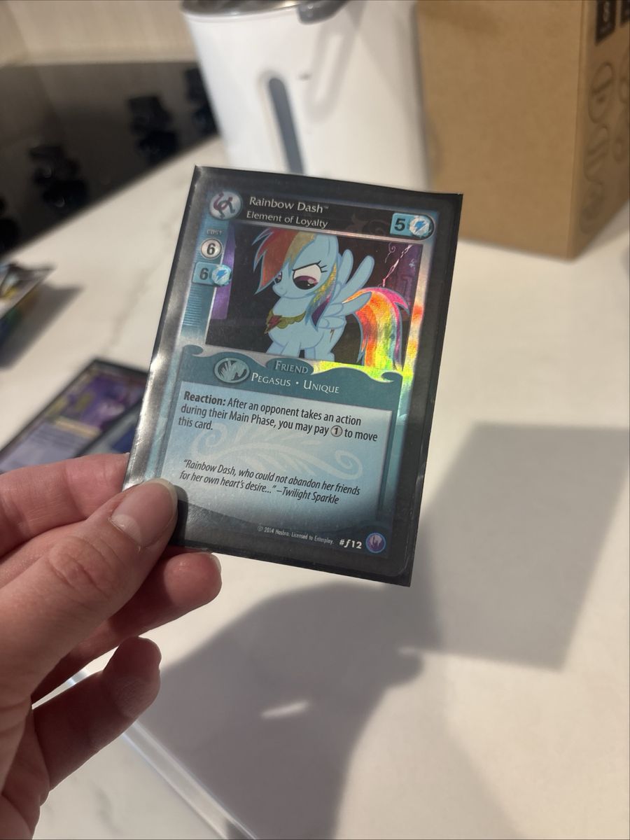 My Little Pony CCG Card - Rainbow Dash Element of Loyalty - Friend Pegasus Unique (8/12)