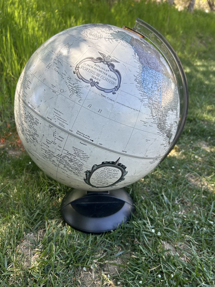 12 inch Replogle platinum, classic world globe