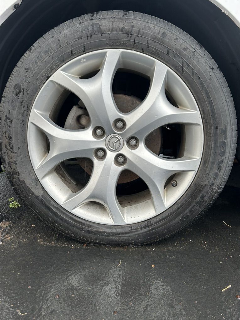 Set Of 5 Lug Mazda Rims With 255/ 55R /19