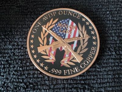 Molon Labe .999 Fine Copper Bullion Round 1 oz