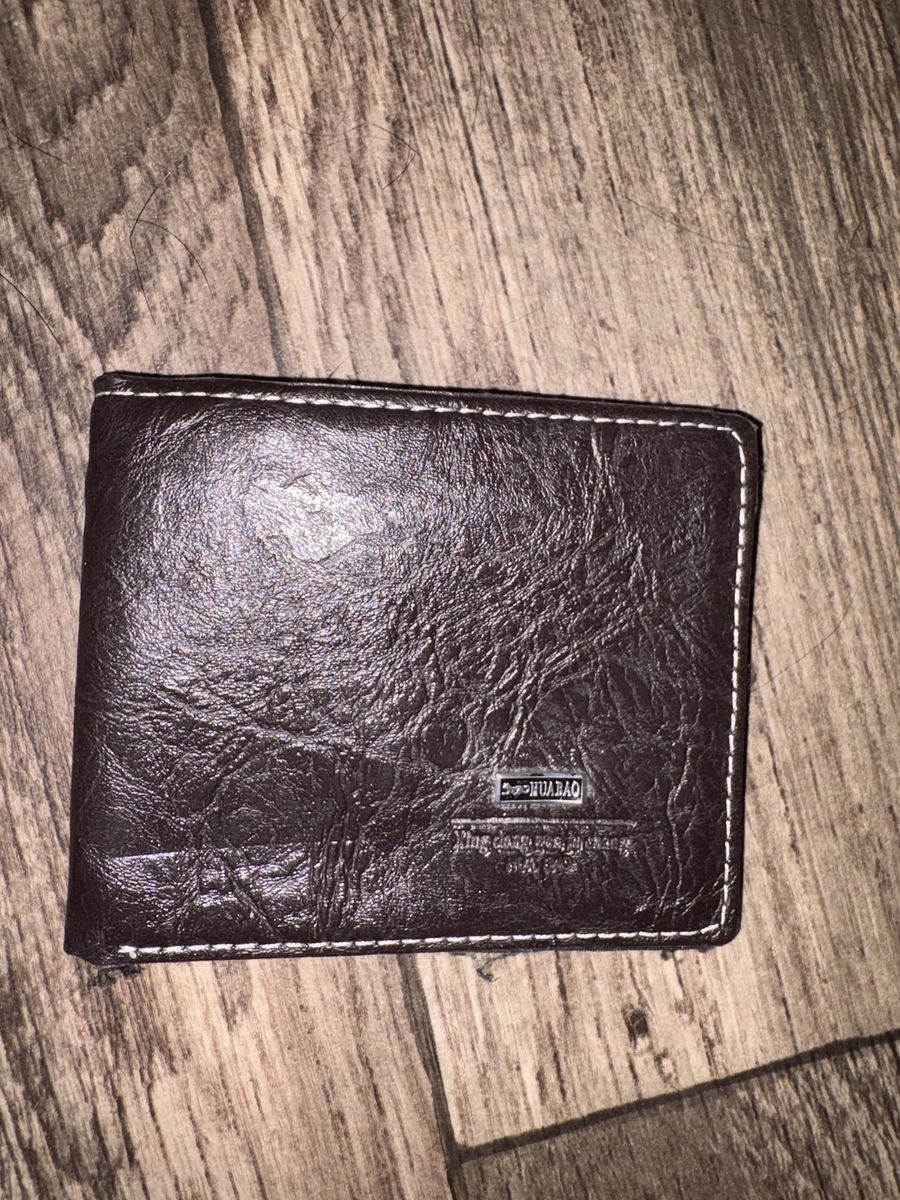 SE HUABAO Dark Brown Bi-Fold Men's Wallet - Card Slots & ID Window