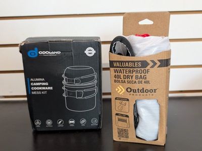 Odoland Camping Cookware Mess Kit & Outdoor Products 40L Waterproof Dry Bag
