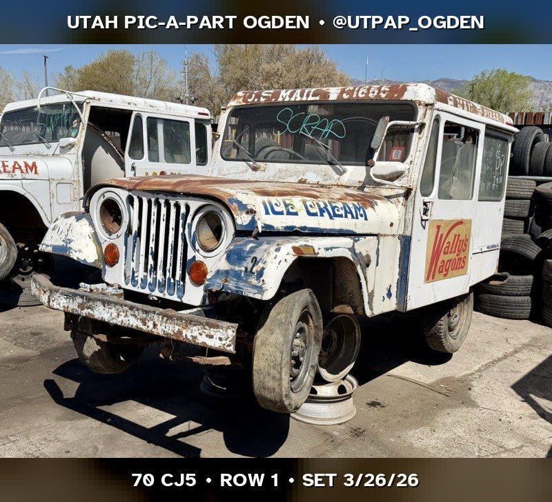 1970 Jeep CJ5 Parts - UTPAP Ogden